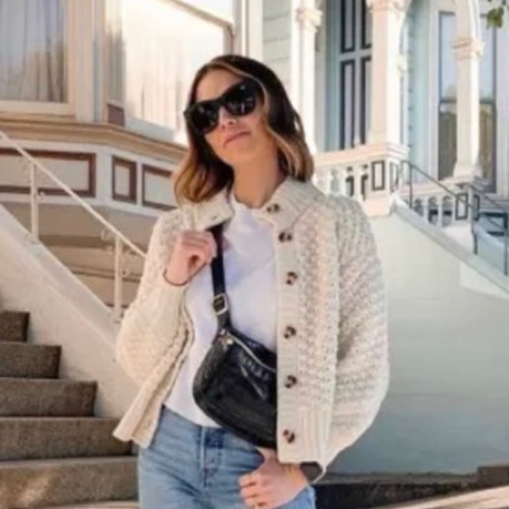 Madewell Surrey Bobble Cardigan Sweater